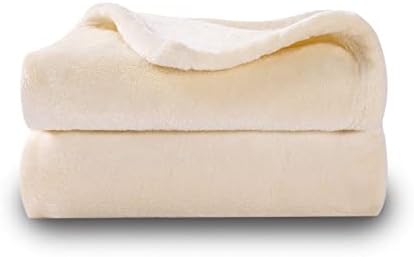 NANPIPER Super Soft Fleece Baby Blanket 30x40 Beige