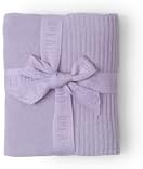 Barefoot Dreams CozyChic Ultra Lite Scallop Stroller Blanket Lilac-Marine