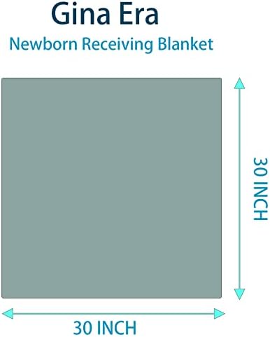 Gina Era Flannel Receiving Blankets 4 Pack 30x30 Inch
