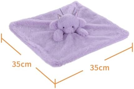 Apricot Lamb Purple Dragon Baby Lovey Security Blanket