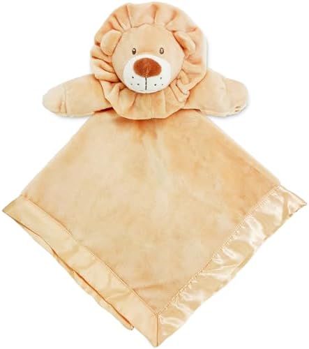 Plush Lion Lovey Soft Baby Security Blanket 18 x 18