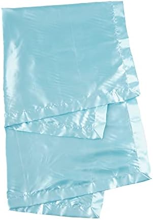 Heavens Cuddles Double Sided Satin Baby Blanket Seafoam 48x36