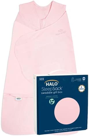 HALO Organic Cotton Swaddle 3-Way Sleepsack TOG 15 Strawberry