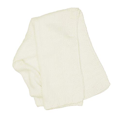 NoJo Kimberly Grant Ivory Large Gauge Cable Knit Blanket