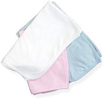 Baby Jay 100 Cotton Receiving Blanket - White