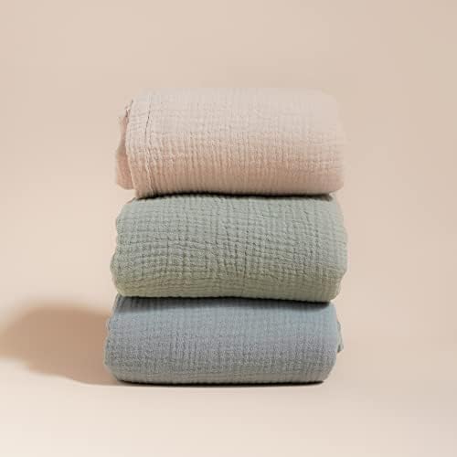 Konssy 3 Pack Muslin Swaddle Blankets for Newborn 1