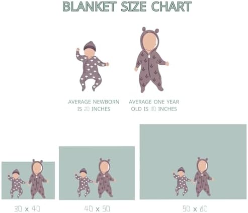 Boho Animal Mink Baby Blanket with Dotted Backing - 30x40