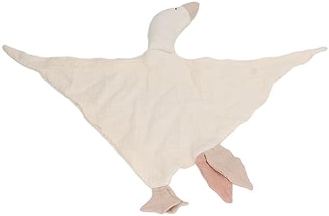 Yosoo Soft Cotton Baby Goose Security Blanket Ivory White
