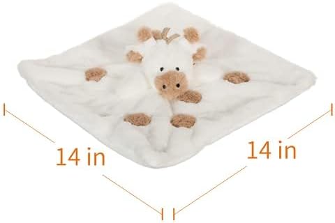Apricot Lamb White Giraffe Security Blanket