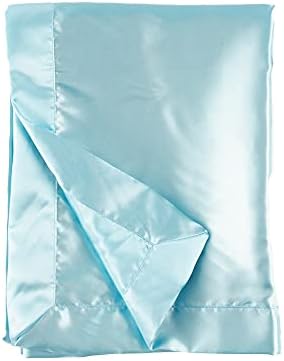 Heavens Cuddles Double Sided Satin Baby Blanket Seafoam 48x36