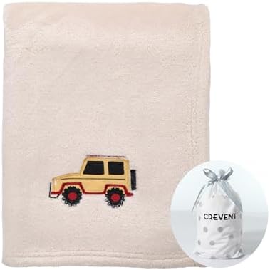 CREVENT 30X40 Jeep Baby Blanket for Girls Boys Infants Toddlers
