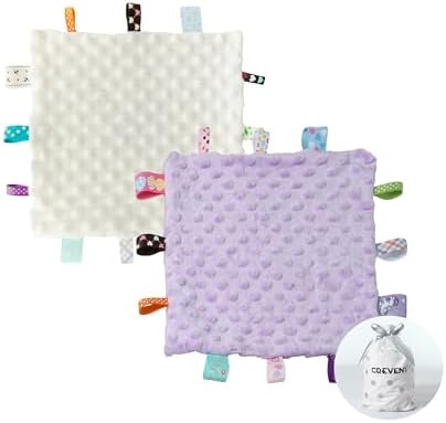 CREVENT Tag Security Blanket for Babies