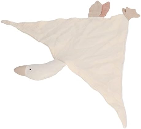 Yosoo Soft Cotton Baby Goose Security Blanket Ivory White