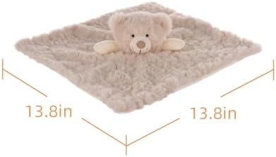 Apricot Lamb Soft Lovey Blanket for Babies 138x138 Inches