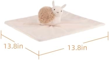 Apricot Lamb Brown Lazy Snail Blanket for Babies 1