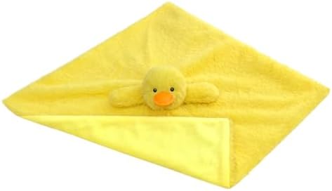 Baby Yellow Duck Security Blanket 14 Inches Plush Stuffed Animal Lovey