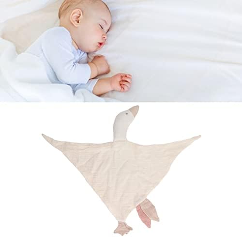 Yosoo Soft Cotton Baby Goose Security Blanket Ivory White