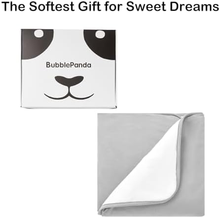 BubblePanda Bamboo Rayon Baby Blanket 30x40 Gray