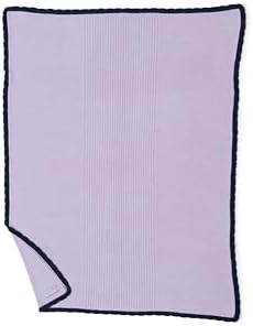 Barefoot Dreams CozyChic Ultra Lite Scallop Stroller Blanket Lilac-Marine