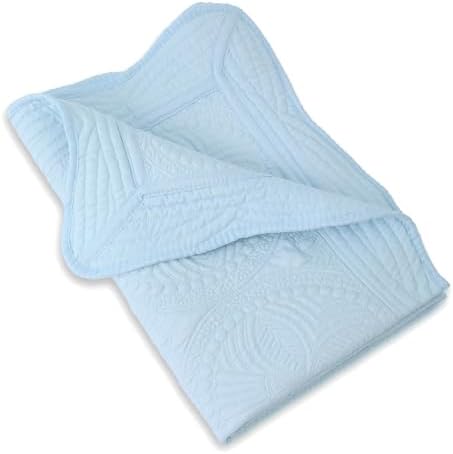 MONOBLANKS Baby Quilt Personalized Monogram Lightweight Embossed Throw Blanket 1