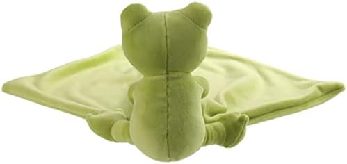 Apricot Lamb Green Frog Security Blanket 13 Inches 1