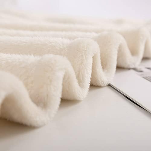 NANPIPER Super Soft Fleece Baby Blanket 30x40 Beige