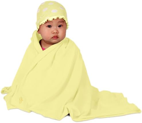 Nozone Baby Blanket Soft Rayon from Bamboo UPF 50 Lemonade Yellow