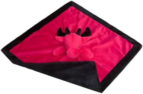 Doindute Baby Red Dragon Security Blanket - 14 Inches Dinosaur Plush Lovey