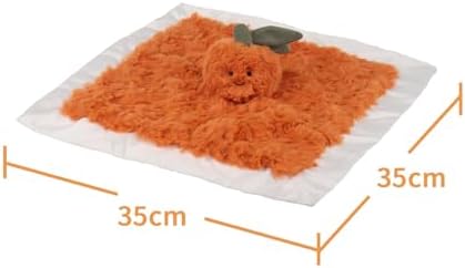 Apricot Lamb Fresh Orange Baby Lovey Security Blanket 1