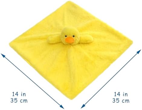 Baby Yellow Duck Security Blanket 14 Inches Plush Stuffed Animal Lovey