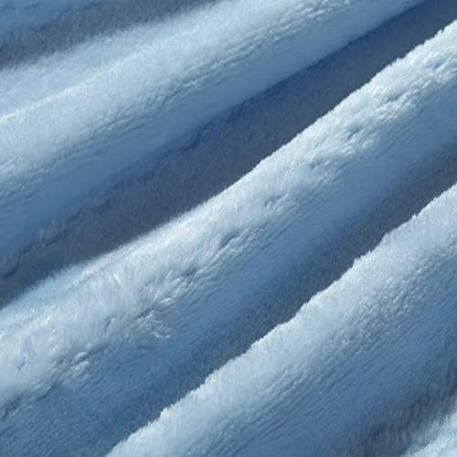 CREVENT 30x40 Soft Cozy Baby Blanket for Boys Girls Ice Blue