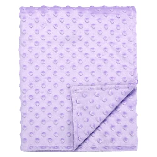 Man Fai Sky Baby Blanket for Girls 30x40 Inch Purple