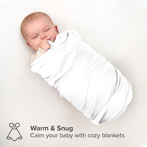 Bare Home 6-Pack Flannel Receiving Blankets