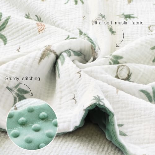 BOPRIO Muslin Baby Blanket 30x40 Inch