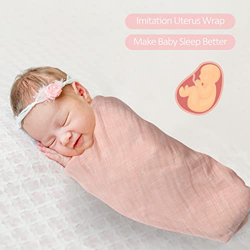 Viviland Muslin Swaddle Blanket 4 Pack 47x47In