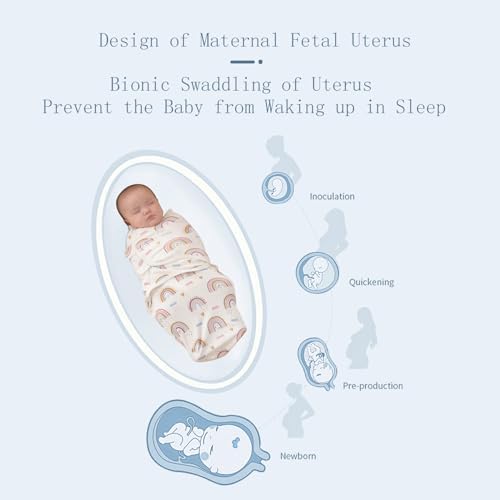 Insular Soft Cotton Swaddle Wrap 3 Pack for Newborn Infant