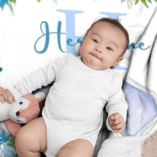Aniruddha Custom Elephant Baby Name Blanket 1