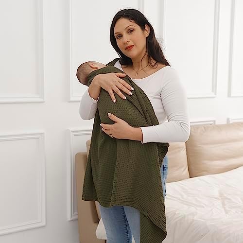 Kloovete 36x40 Inch Cooling Waffle Blanket for Newborn