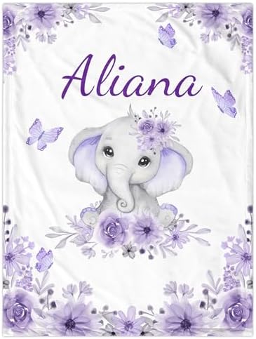 Personalized Baby Blanket with Name for Girls