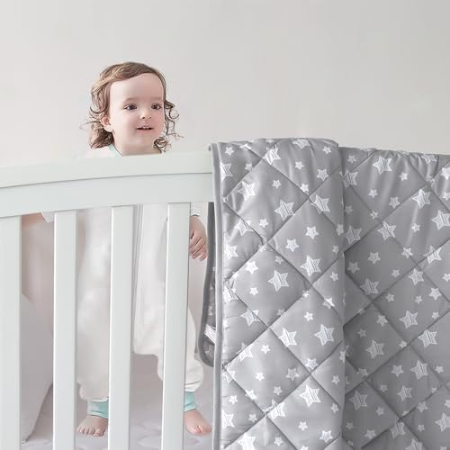 Moonsea Baby Blanket 2 Pack Cozy Star Print Quilted Blankets