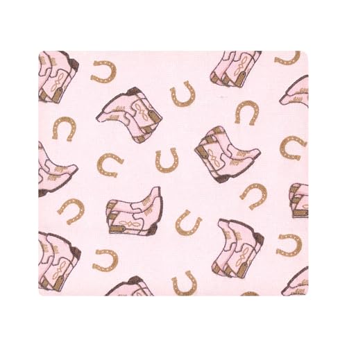 Hudson Baby Unisex Flannel Receiving Blankets 7-Pack Bundle Cowgirl