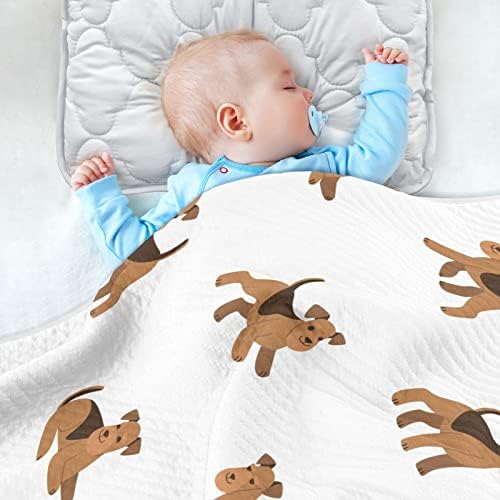 Pigsaly Cartoon Airedale Terrier Baby Blanket 30x40in