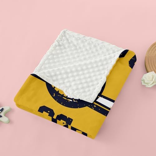 GRESATEK Personalized Baby Blanket - Double Layer Name Blanket for Newborns