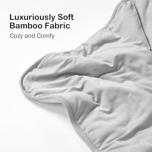 BubblePanda Bamboo Rayon Baby Blanket 30x40 Gray
