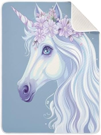 YJMYDDZ Baby Blanket - Super Soft Unicorn 30x40 Inch