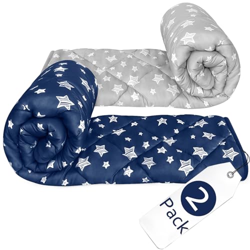 Moonsea Baby Blanket 2 Pack Cozy Star Print Quilted Blankets