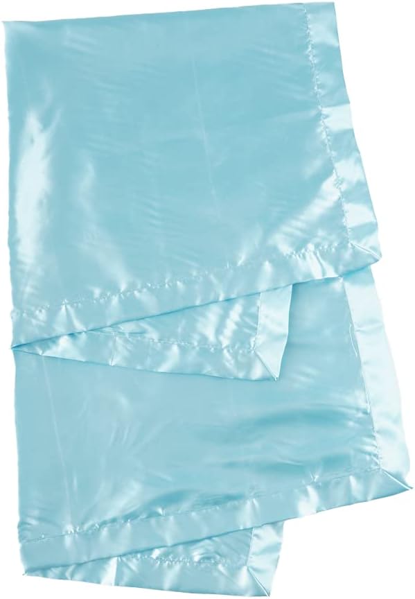 Heavens Cuddles Double Sided Satin Baby Blanket Seafoam 48x36