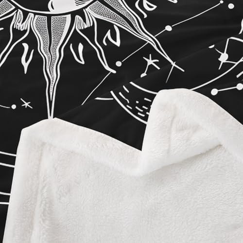 Jejeloiu Boho Exotic Fleece Throw Blanket for Kids Teens and Babies