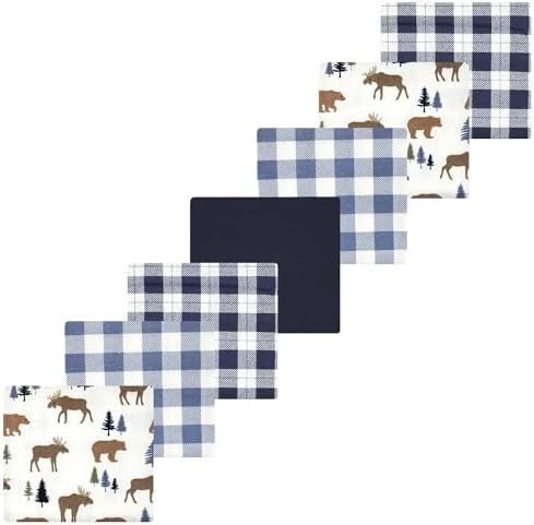 Luvable Friends Hudson Baby Flannel Receiving Blankets 7pk