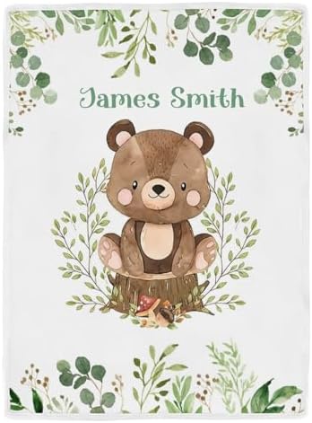 Deven Forest Animals Bear Cooling Blanket for Toddler 1